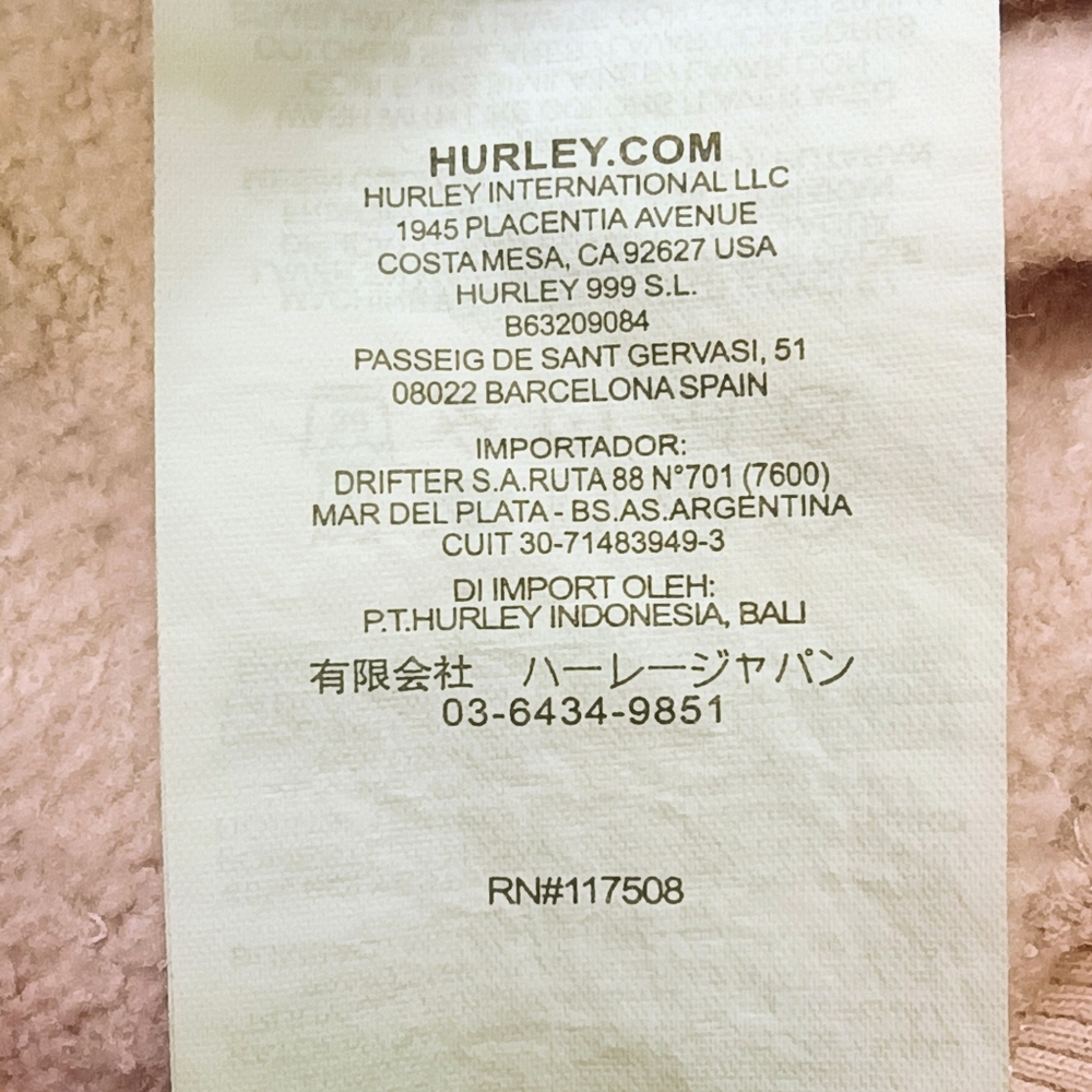 Women's Hurley Pink Rainbow Hoodie Hooded Sweatshirt Size XS - Picture 6 of 10